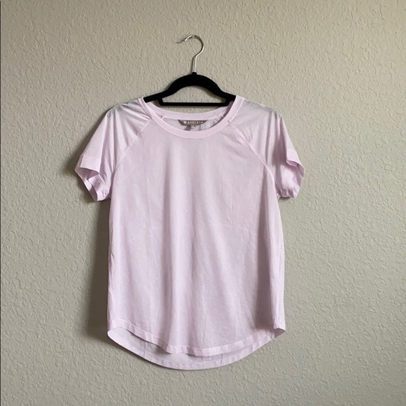 Athleta Tops - Athleta Sheer Pink Tee